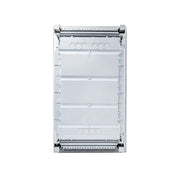 HL36P04 Hager Volta flush enclosure back panel with cable knockouts