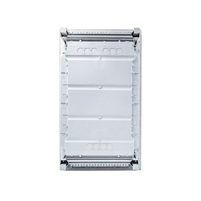 HL36P04 Hager Volta flush enclosure back panel with cable knockouts