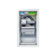 HL36P04 distribution board internal wiring, 3-phase busbar comb, neutral and earth bars