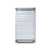 HL36P04 Hager Volta flush enclosure back panel with cable knockouts