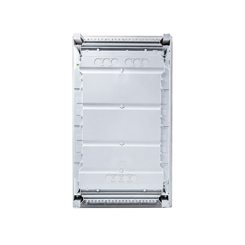 HL36P04 Hager Volta flush enclosure back panel with cable knockouts