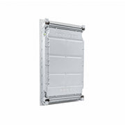 HL36P05 Hager Volta flush distribution board enclosure, rear view with cable knockouts