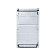 HL36P05 Hager Volta flush enclosure back panel with cable knockouts