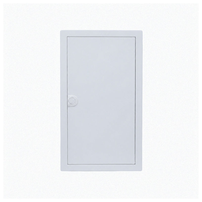 HL36P06 pre-wired distribution board, Hager Volta IP30 flush enclosure, closed white steel door
