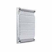 HL36P06 Hager Volta flush distribution board enclosure, rear view with cable knockouts