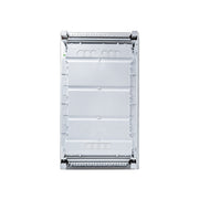 HL36P06 Hager Volta flush enclosure back panel with cable knockouts