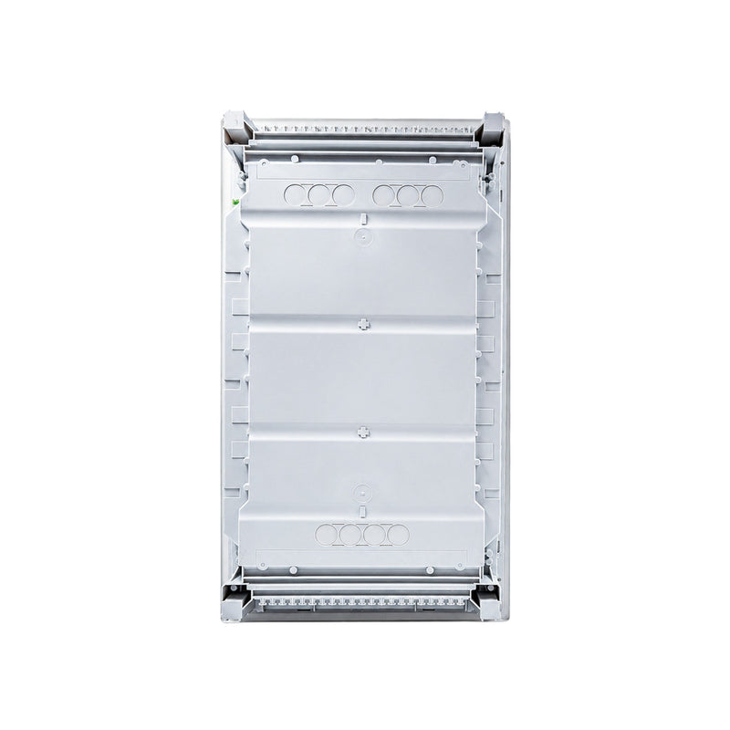 HL36P06 Hager Volta flush enclosure back panel with cable knockouts