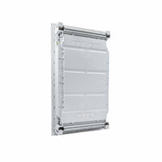 HL36P06 Hager Volta flush distribution board enclosure, rear view with cable knockouts