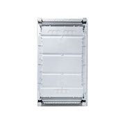 HL36P07 Hager Volta flush enclosure back panel with cable knockouts