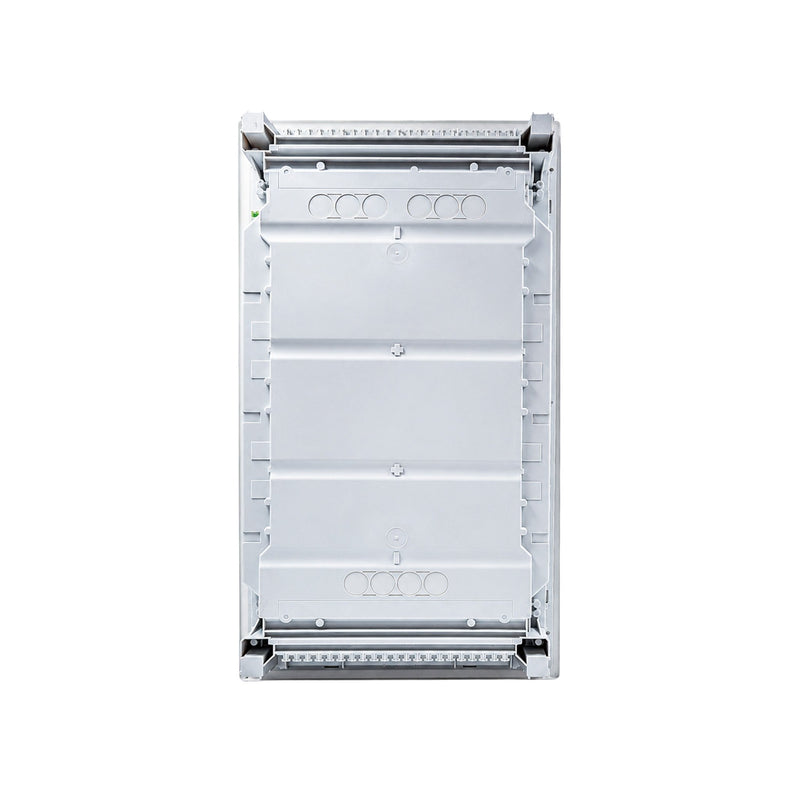 HL36P07 Hager Volta flush enclosure back panel with cable knockouts