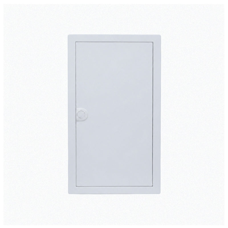 HL36P07 pre-wired distribution board, Hager Volta IP30 flush enclosure, closed white steel door