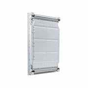 HL36P07 Hager Volta flush distribution board enclosure, rear view with cable knockouts