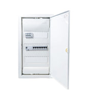 HL36P08 36-module pre-wired 3-phase distribution board, Legrand RX3 RCD and B16 MCBs with SPD