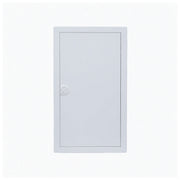 HL36P08 pre-wired distribution board, Hager Volta IP30 flush enclosure, closed white steel door