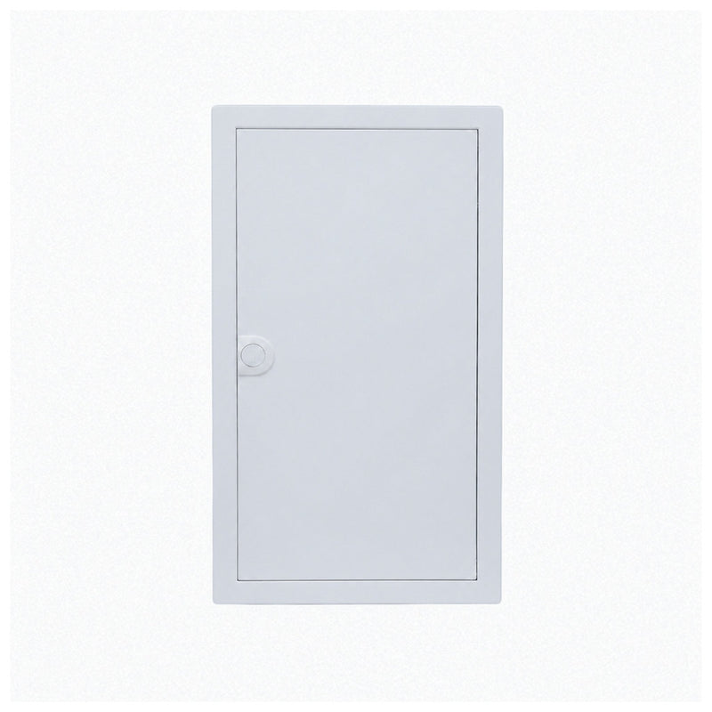 HL36P08 pre-wired distribution board, Hager Volta IP30 flush enclosure, closed white steel door