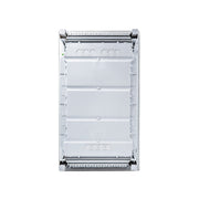 HL36P08 Hager Volta flush enclosure back panel with cable knockouts