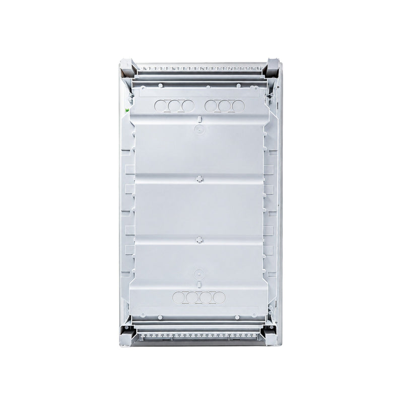 HL36P08 Hager Volta flush enclosure back panel with cable knockouts