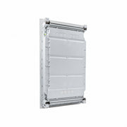HL36P08 Hager Volta flush distribution board enclosure, rear view with cable knockouts