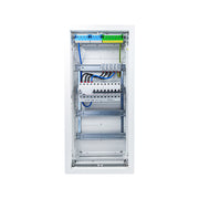HL48P01 distribution board internal wiring, 3-phase busbar comb, neutral and earth bars