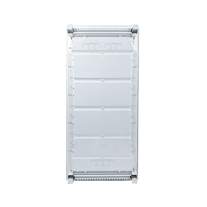 HL48P01 Hager Volta flush enclosure back panel with cable knockouts