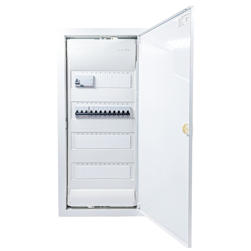 HL48P02 48-module pre-wired 3-phase distribution board, Legrand RX3 RCD and B16 MCBs