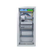 HL48P02 distribution board internal wiring, 3-phase busbar comb, neutral and earth bars