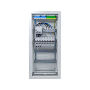 HL48P02 distribution board internal wiring, 3-phase busbar comb, neutral and earth bars