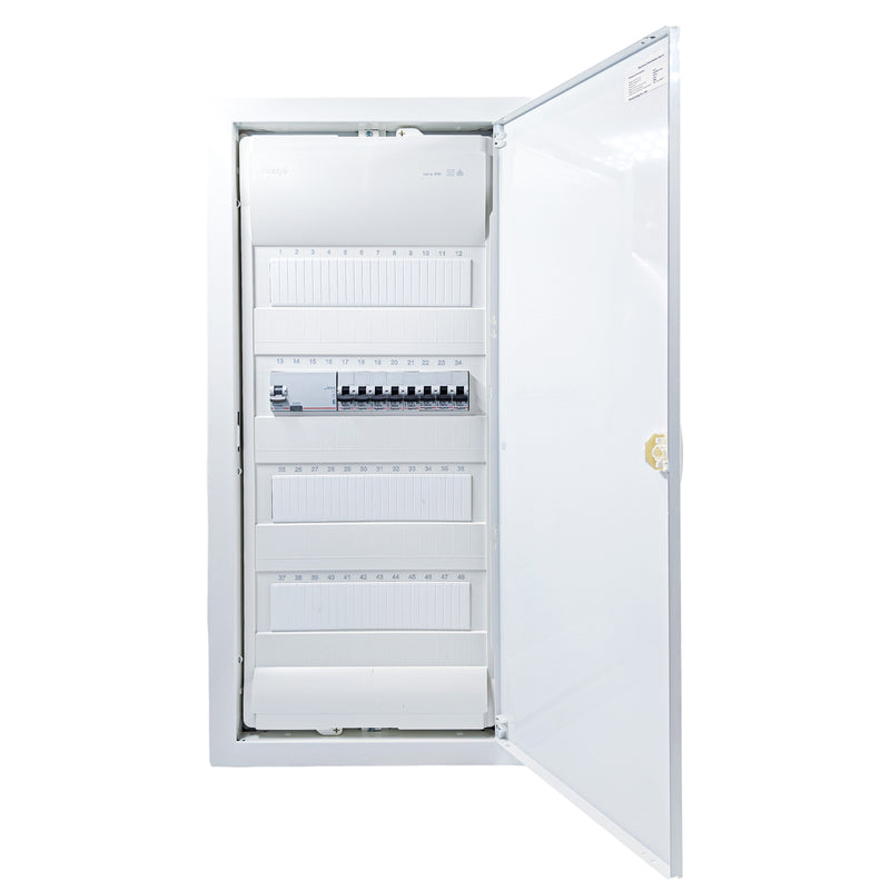 HL48P03 48-module pre-wired 3-phase distribution board, Legrand RX3 RCD and B16 MCBs