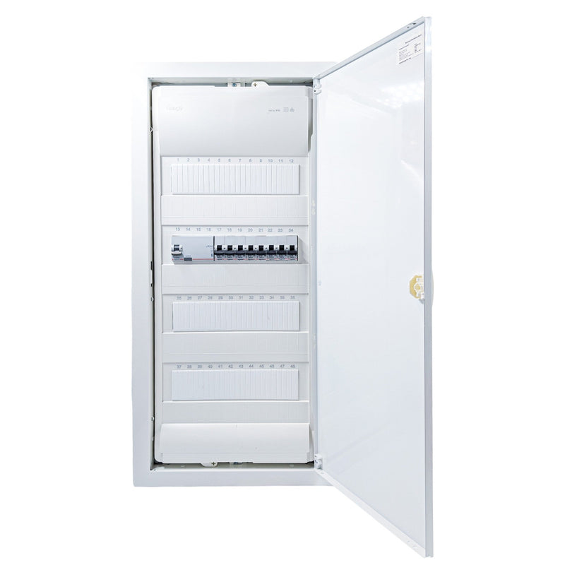 HL48P03 48-module pre-wired 3-phase distribution board, Legrand RX3 RCD and B16 MCBs