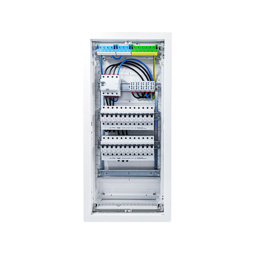HL48P05 distribution board internal wiring, 3-phase busbar comb, neutral and earth bars