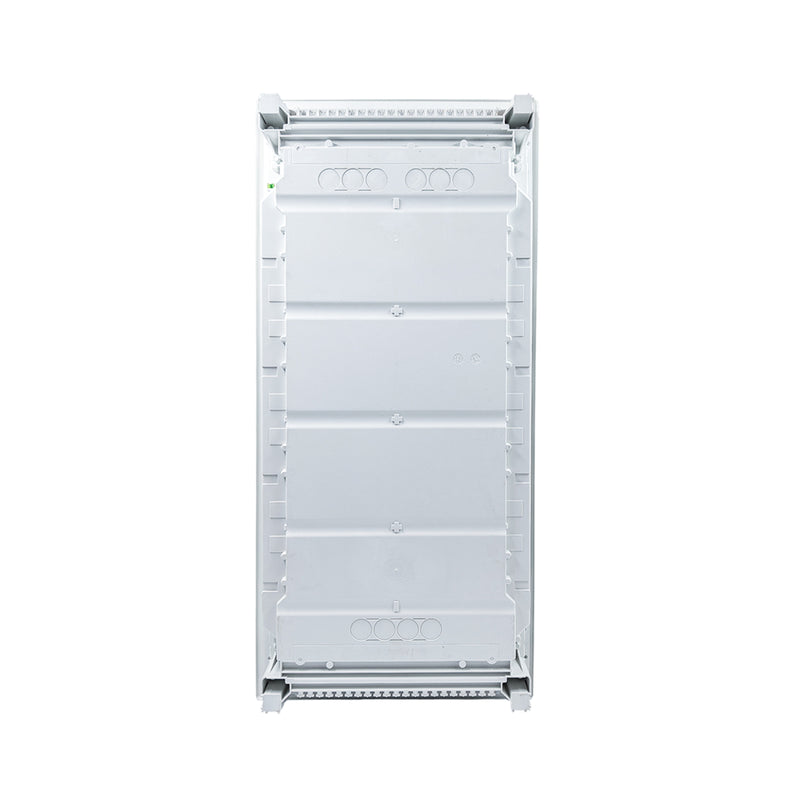 HL48P05 Hager Volta flush enclosure back panel with cable knockouts