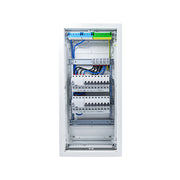 HL48P06 distribution board internal wiring, 3-phase busbar comb, neutral and earth bars