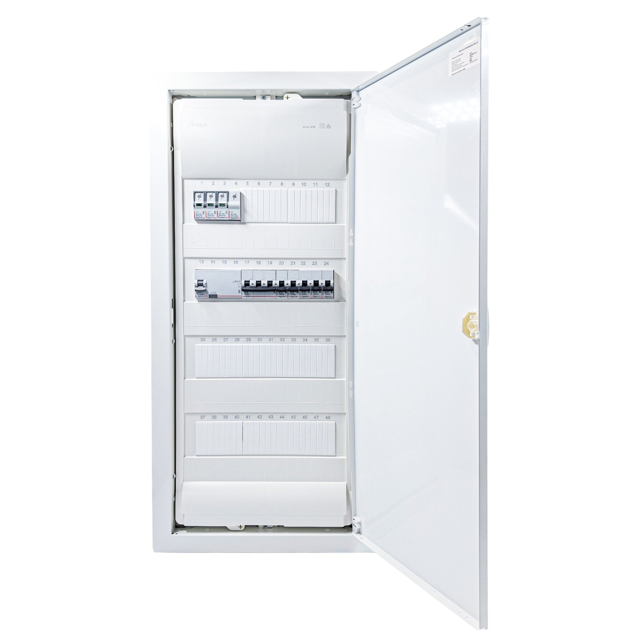 HL48P07 48-Module 6-Way Pre-Wired Distribution Board SPD IP30 — Gabby ...