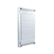 HL48P07 Hager Volta flush distribution board enclosure, rear view with cable knockouts
