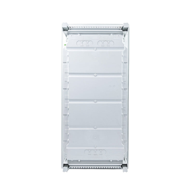 HL48P09 Hager Volta flush enclosure back panel with cable knockouts