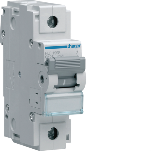 HLF199S Hager HLF Miniature Circuit Breaker 1P C125A 10kA - Gabby Electric