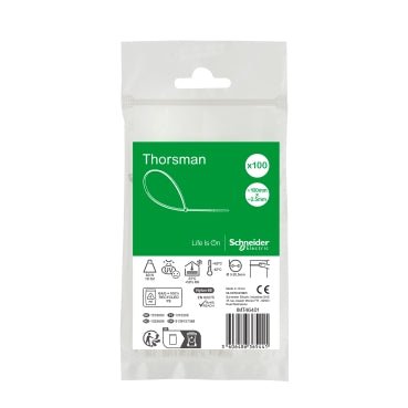 IMT46401 Schneider Electric Thorsman Cable tie 2.5x100mm, natural (100pcs.) - Gabby Electric