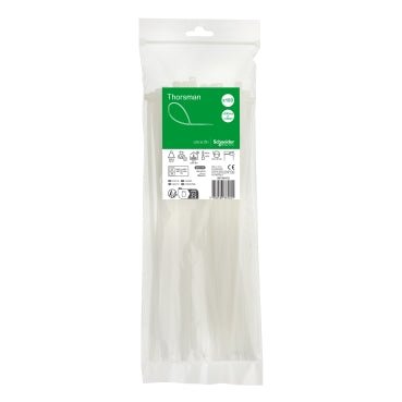 IMT46419 Schneider Electric Thorsman Cable Tie 4.8x300mm, white (100pcs.) - Gabby Electric