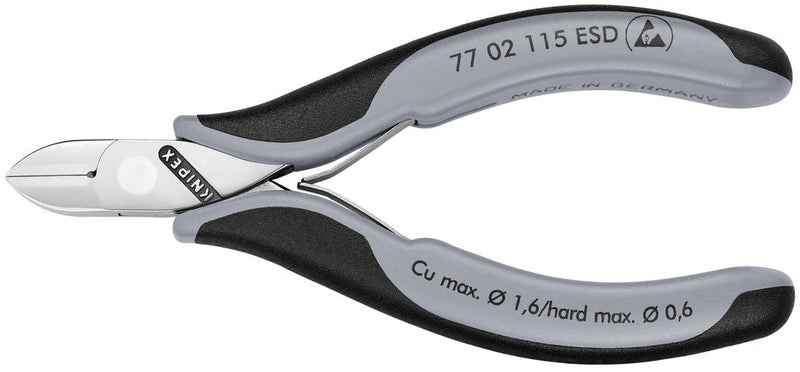 Knipex 77 02 115 ESD Diagonal Cutting Nippers ESD 117mm