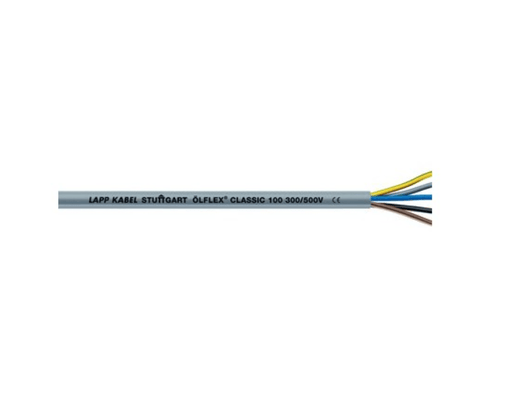 Lapp 00101264 Ölflex Classic 100 Power and Control Cable 300/500V 4x0.75mm² Grey