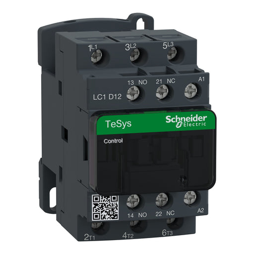 LC1D12M7 Schneider Electric Contactor, TeSys Deca 3P 12A 5.5kW 220VAC 1NO+1NC - Gabby Electric