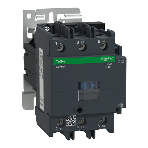 LC1D95BD Schneider Electric Contactor, TeSys Deca 3P 95A 45kW 24VDC 1NO+1NC - Gabby Electric
