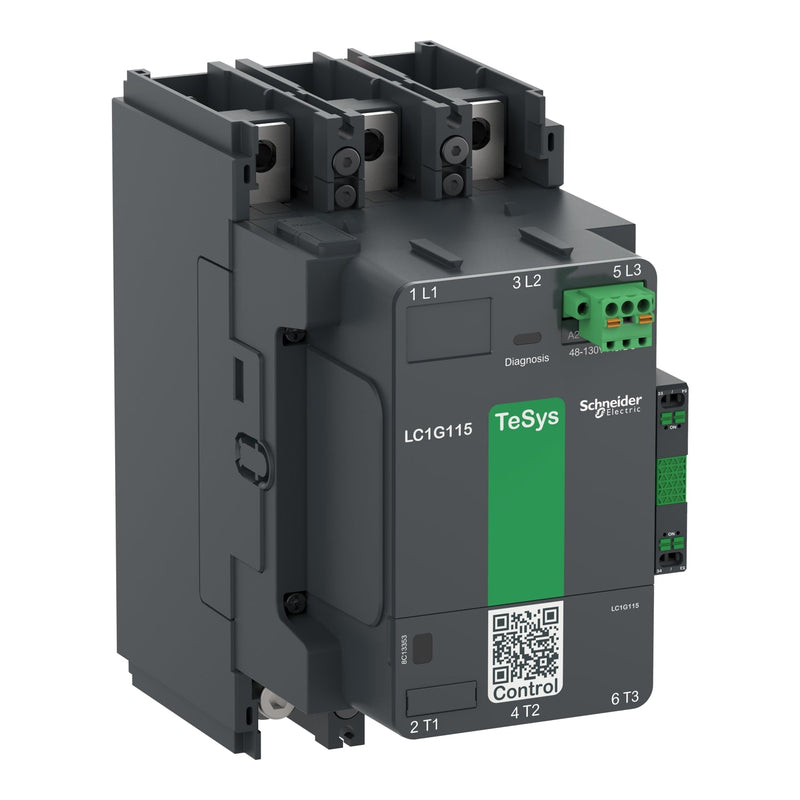 LC1G225KUEN Schneider Electric Contactor High Power, TeSys Giga 3P 3NO 225A 100 - 250VAC/DC - Gabby Electric