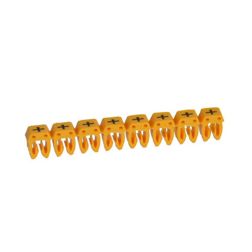Legrand 038272 CAB3 wire marker plus symbol yellow, strip of 30