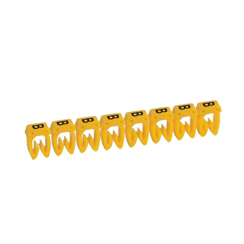 Legrand 038331 CAB3 wire marker letter B yellow, strip of 30