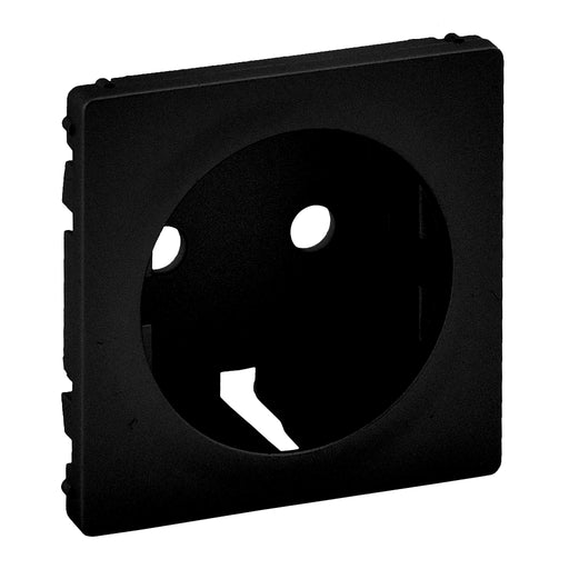 Legrand Valena Life 756202 – Matt Black Socket Cover Plate (2P+E) - Gabby Electric