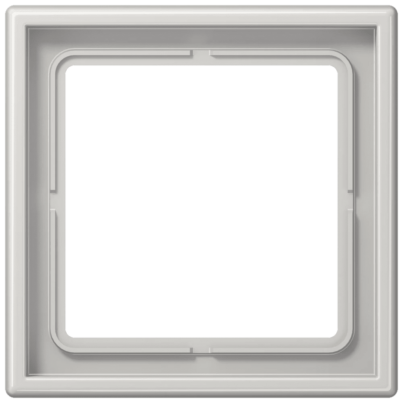 LS981LG Jung Frame 1 - gang, LS 990, IP44, Duroplastic, Vertical and Horizontal Installation, Glossy Light Grey