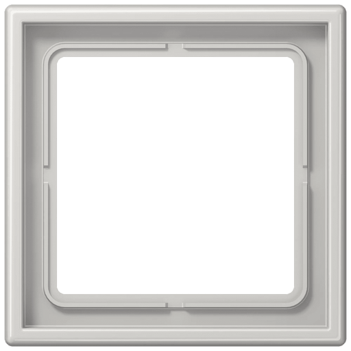 LS981LG Jung Frame 1 - gang, LS 990, IP44, Duroplastic, Vertical and Horizontal Installation, Glossy Light Grey