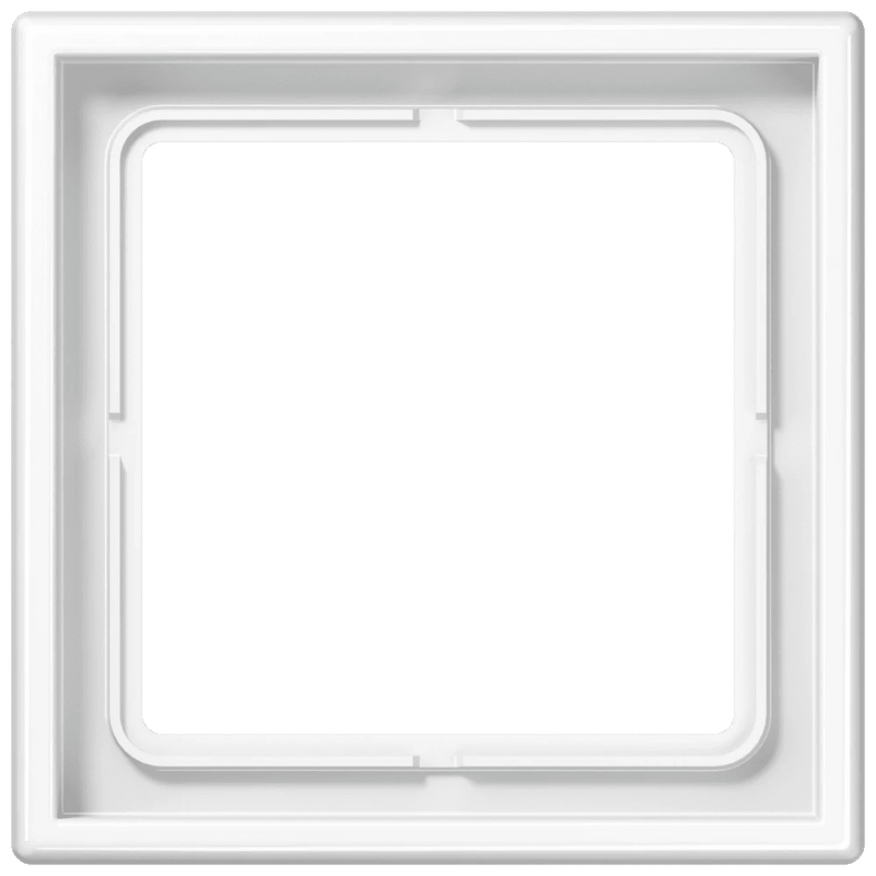 LS981WW Jung Frame 1 - gang, LS 990, IP44, Duroplastic, Vertical and Horizontal Installation, Glossy White