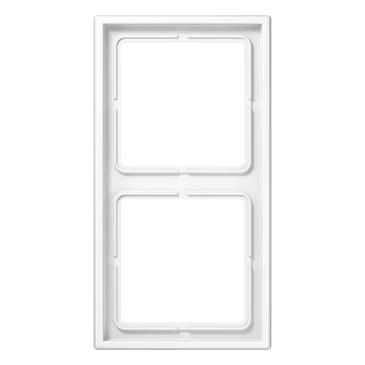 LS982WW Jung Frame 2 - gang, LS 990, IP44, Duroplastic, Vertical and Horizontal Installation, Glossy White